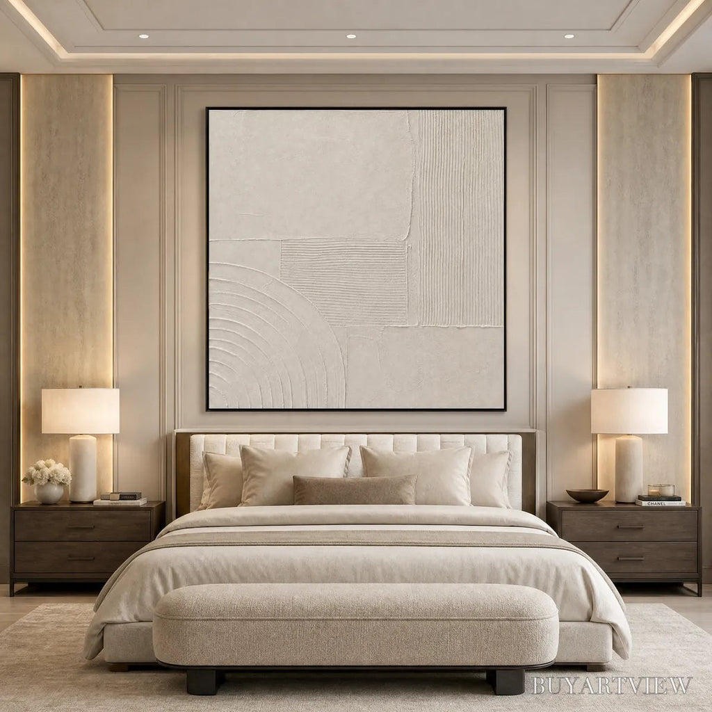 ARTOVITAS Sanctuary – Textured Wabi Sabi Minimalist Abstract Painting - image 4