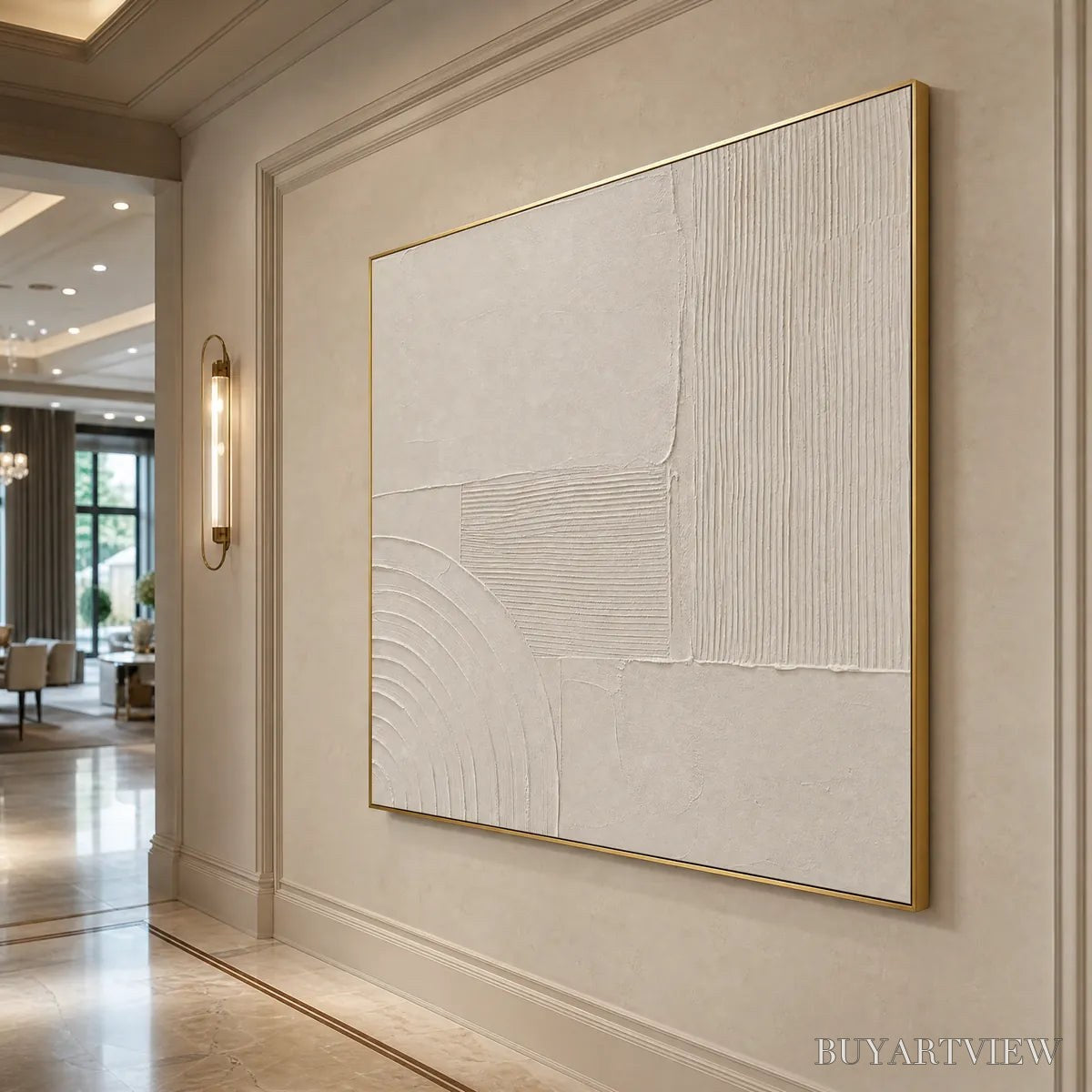 ARTOVITAS Sanctuary – Textured Wabi Sabi Minimalist Abstract Painting - image 5