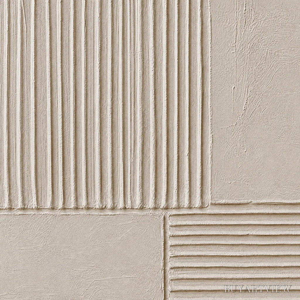 ARTOVITAS Sanctuary – Textured Wabi-Sabi Minimalist Abstract Painting - image 3