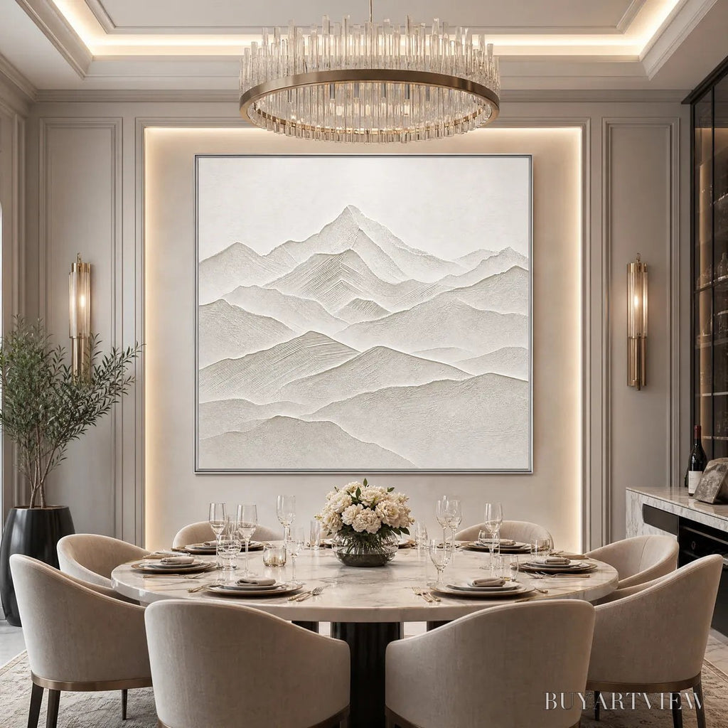 ARTOVITAS Zenith – Textured Minimalist Mountainscape in Wabi Sabi Style - image 4