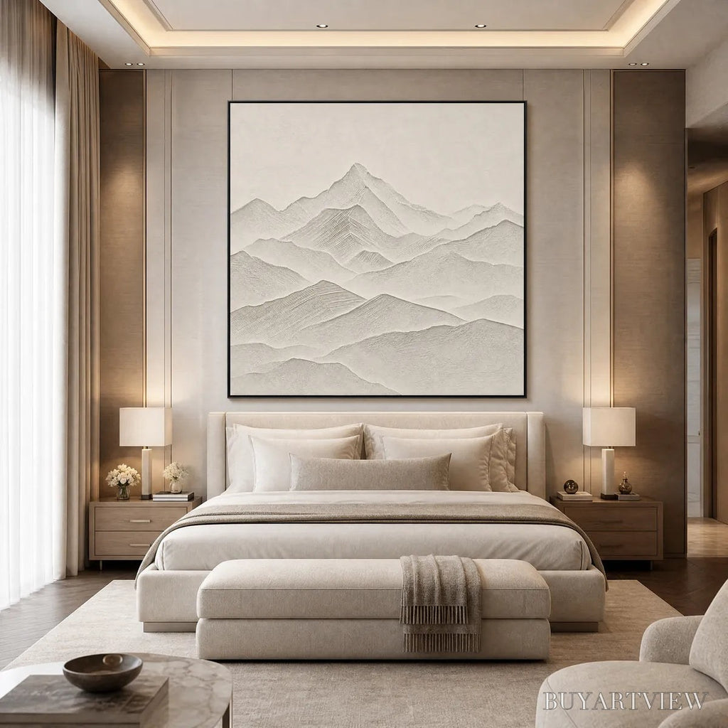 ARTOVITAS Zenith – Textured Minimalist Mountainscape in Wabi Sabi Style - image 5
