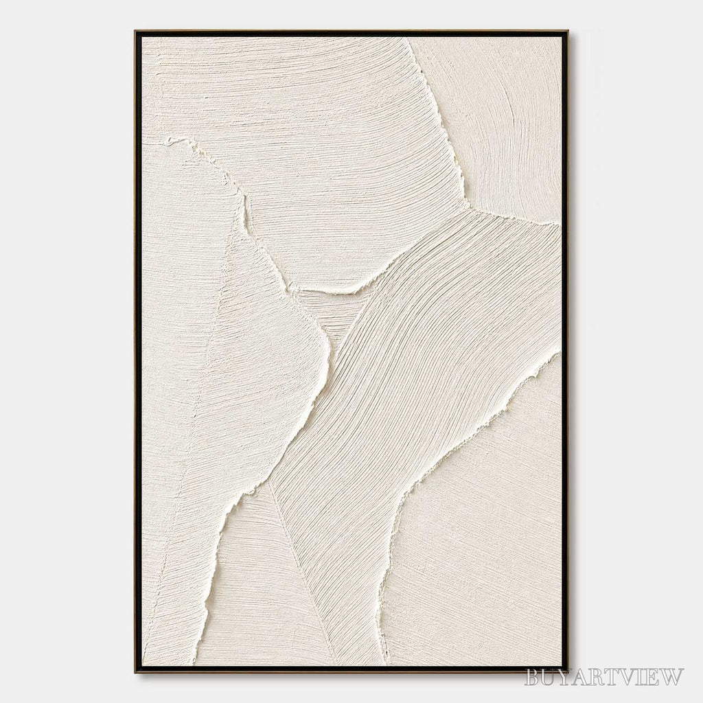 ARTOVITAS Whisper – Wabi Sabi Style Textured Abstract Painting - image 1