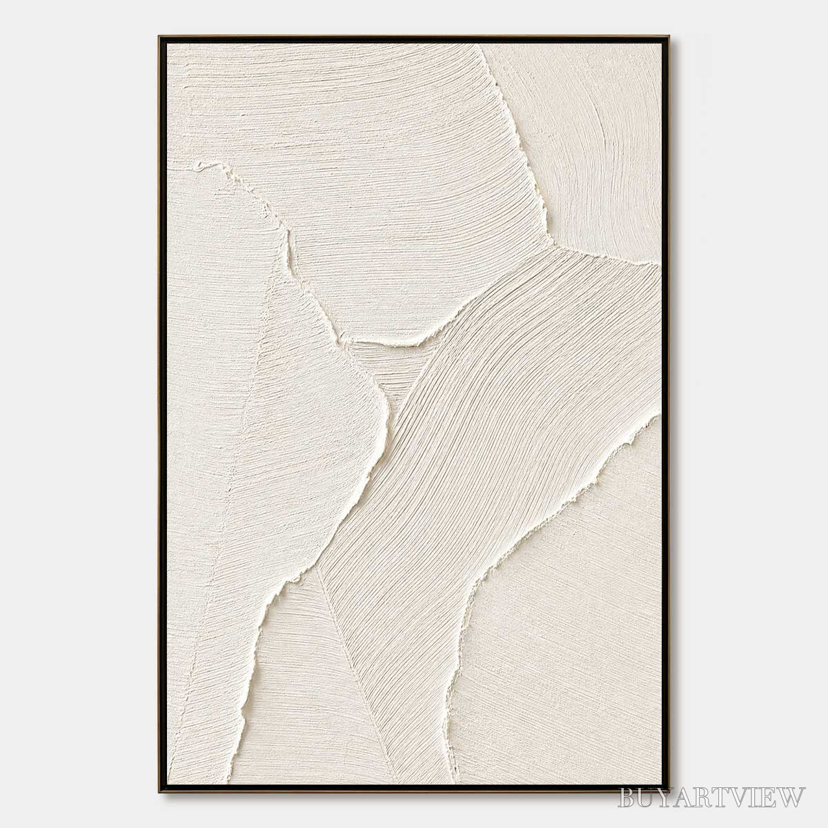 ARTOVITAS Whisper – Wabi Sabi Style Textured Abstract Painting - image 1