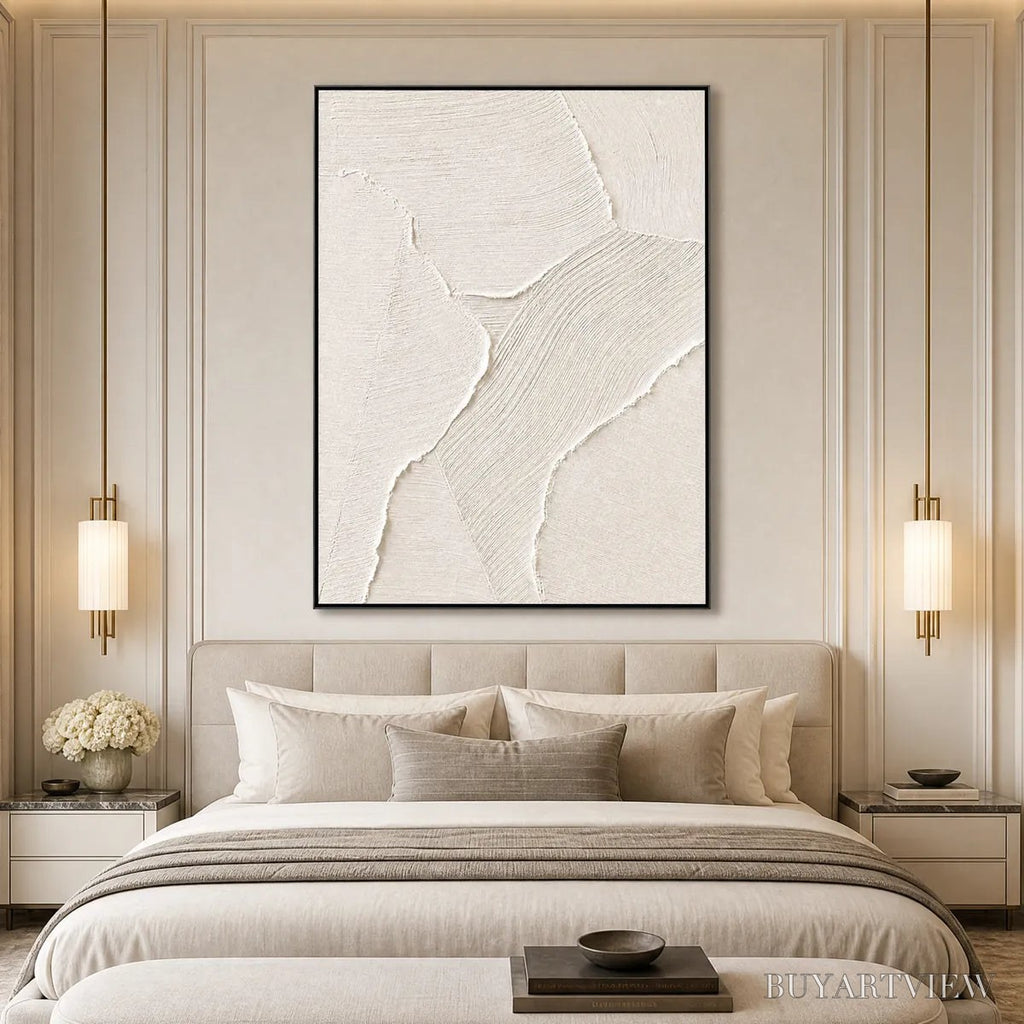 ARTOVITAS Whisper – Wabi Sabi Style Textured Abstract Painting - image 2