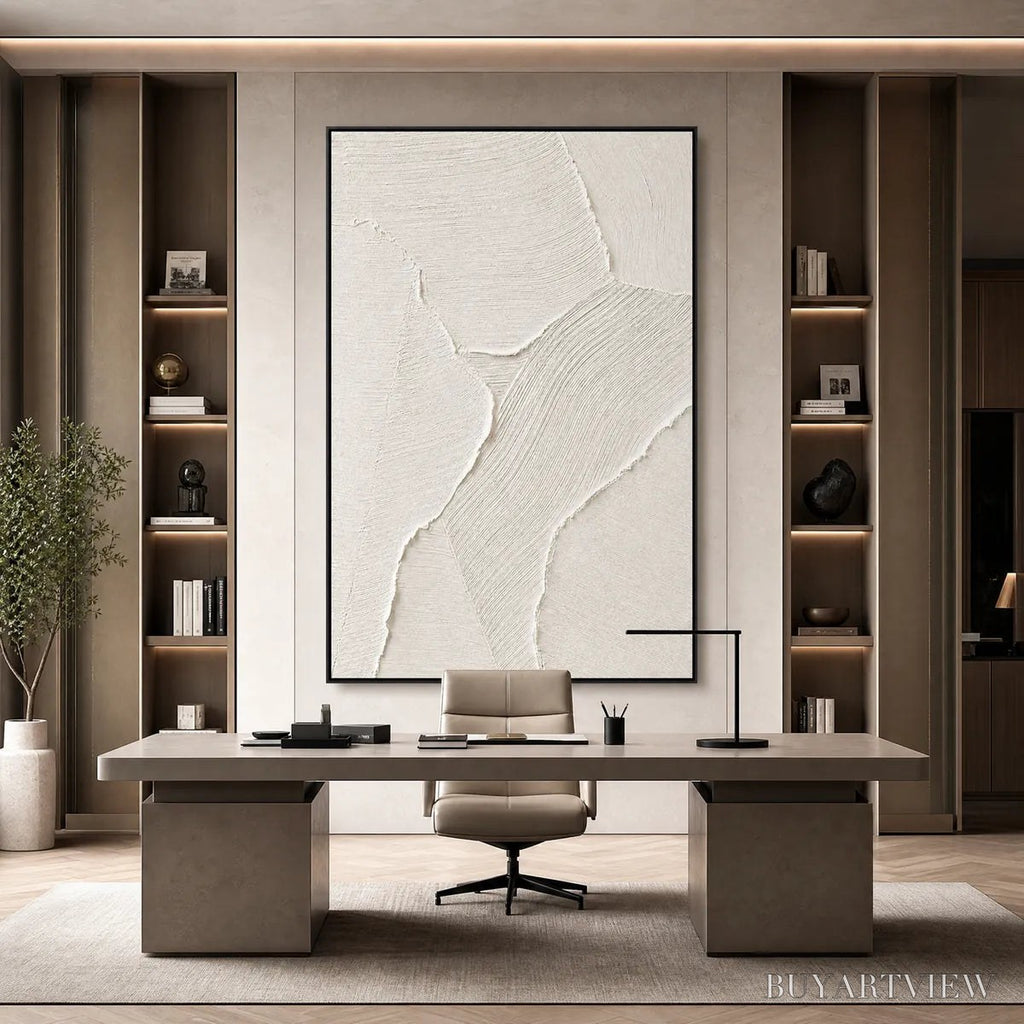 ARTOVITAS Whisper – Wabi Sabi Style Textured Abstract Painting - image 4