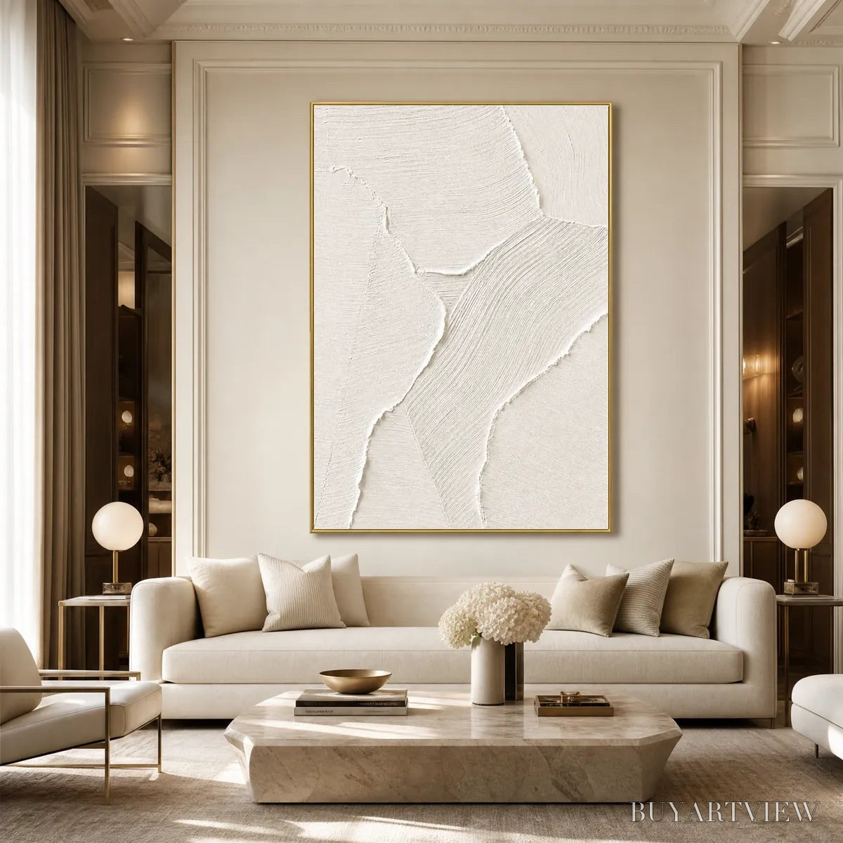 ARTOVITAS Whisper – Wabi Sabi Style Textured Abstract Painting - image 6