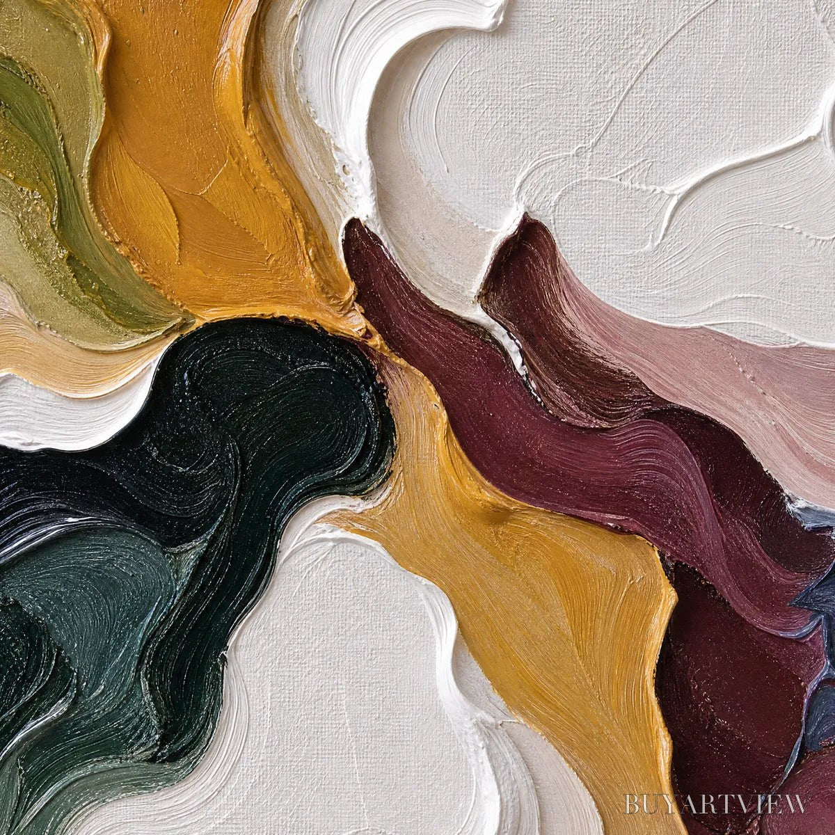 ARTOVITAS Confluence – Colorful Textured Abstract Impasto - image 3