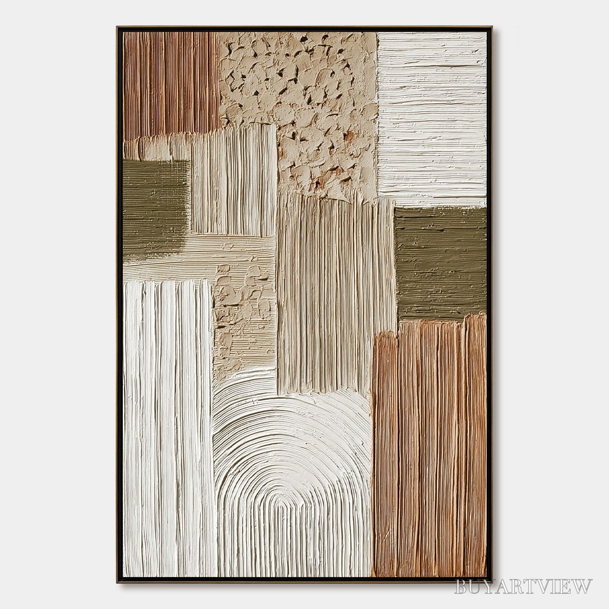 ARTOVITAS Terra Firma – Heavily Textured Wabi Sabi Abstract - image 1