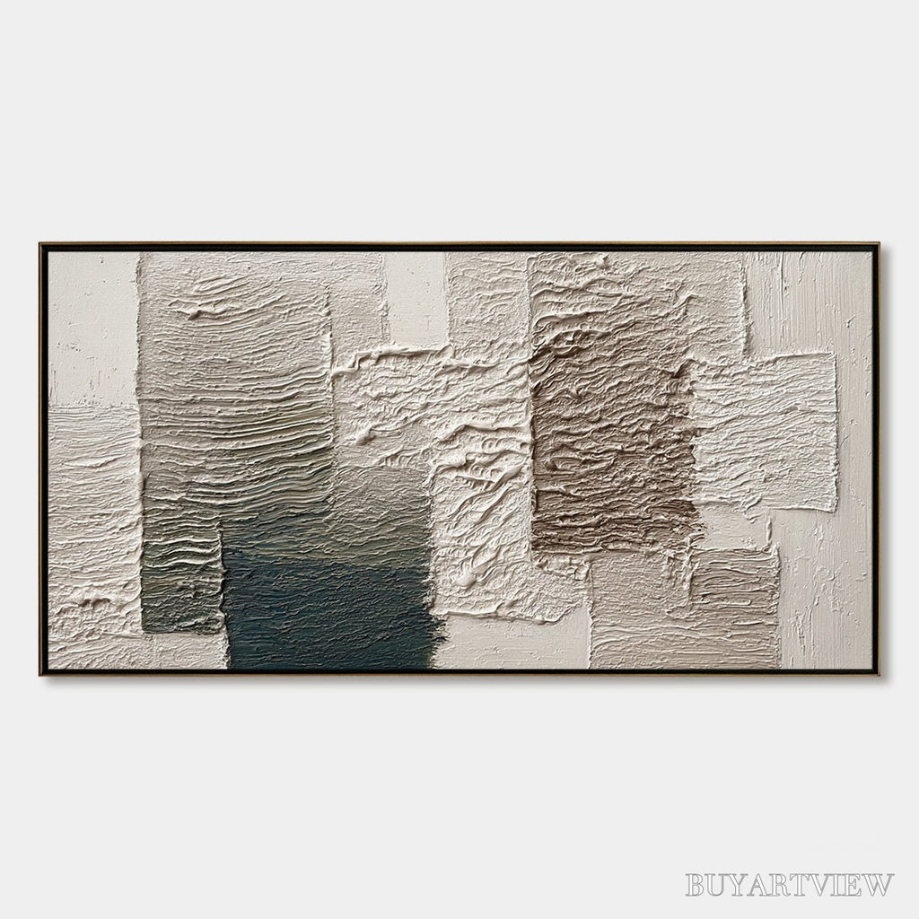 ARTOVITAS Strata – Large Textured Wabi Sabi Abstract Painting - image 1