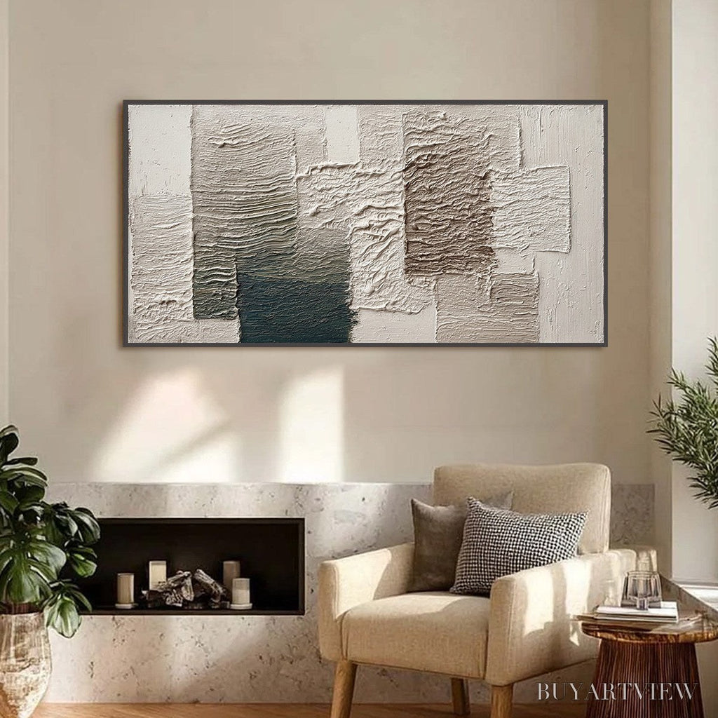 ARTOVITAS Strata – Large Textured Wabi Sabi Abstract Painting - image 2