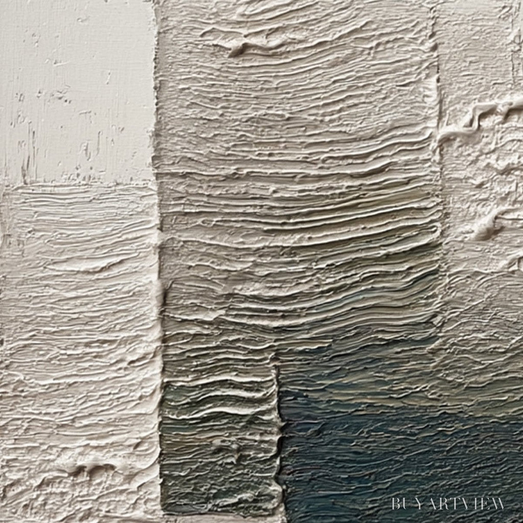 ARTOVITAS Strata – Large Textured Wabi Sabi Abstract Painting - image 3