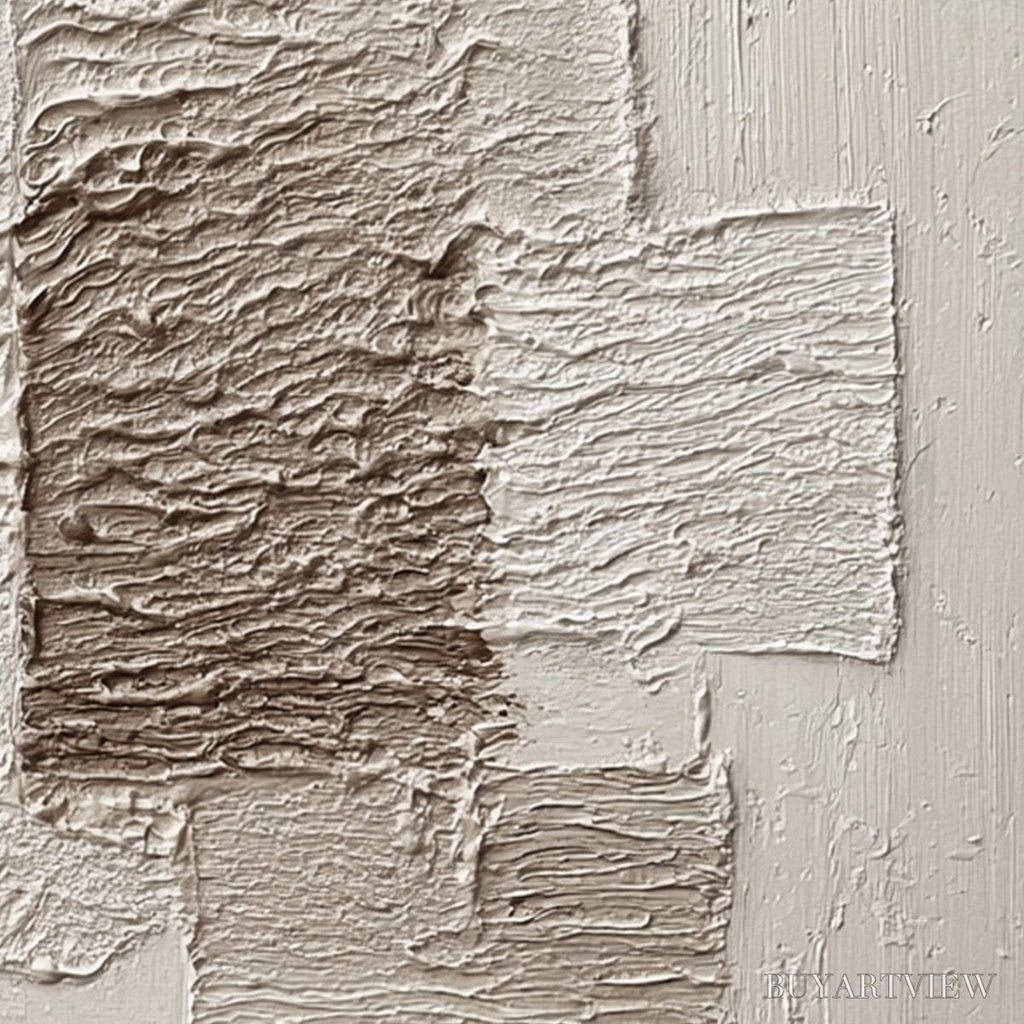 ARTOVITAS Strata – Large Textured Wabi Sabi Abstract Painting - image 5