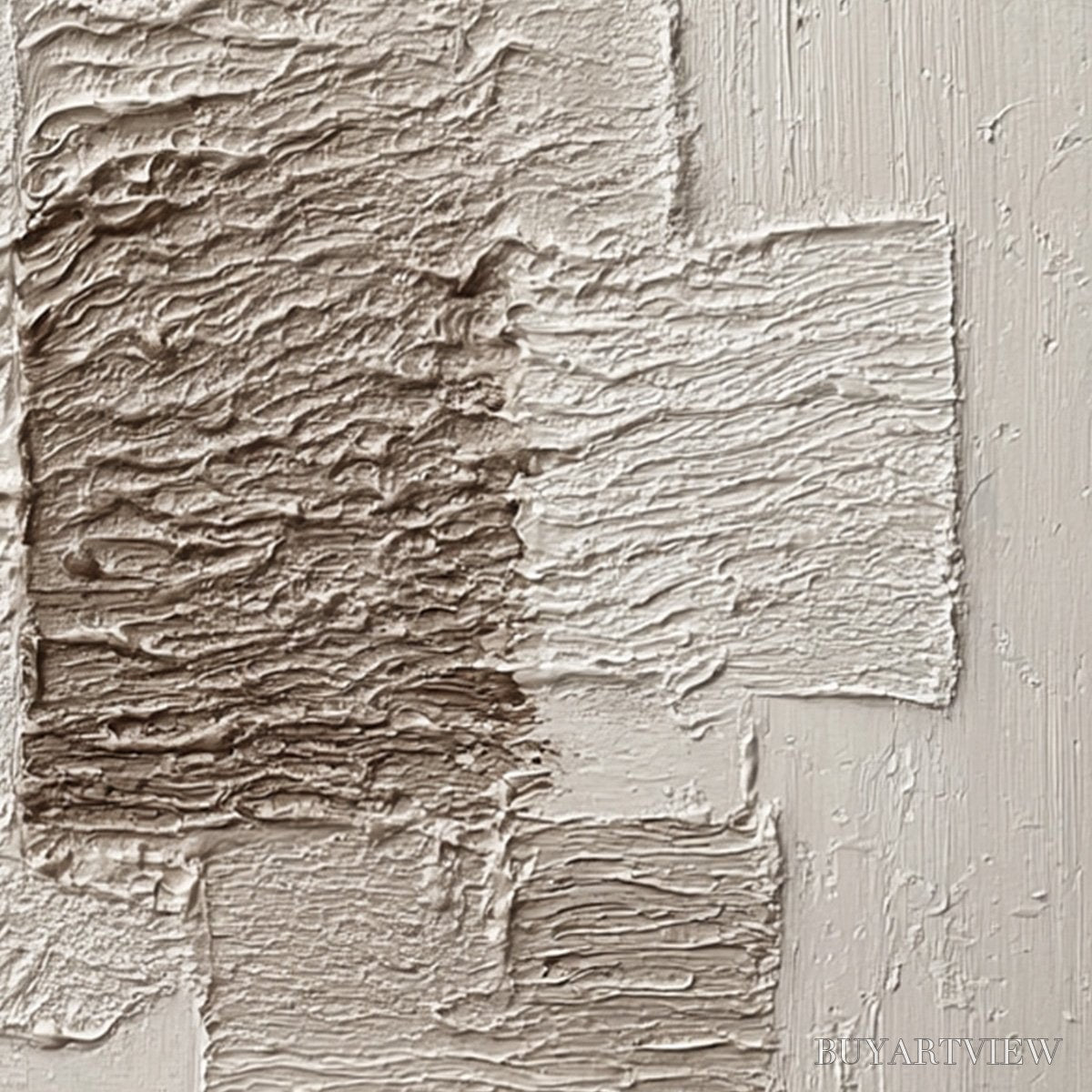 ARTOVITAS Strata – Large Textured Wabi Sabi Abstract Painting - image 5