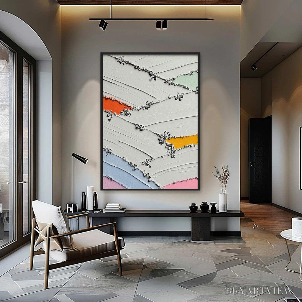 ARTOVITAS Moments of Color Abstract Oil Painting | Textured - image 2