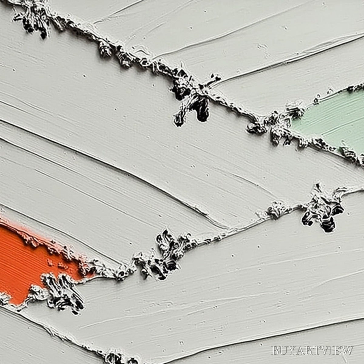 ARTOVITAS Moments of Color Abstract Oil Painting | Textured - image 3