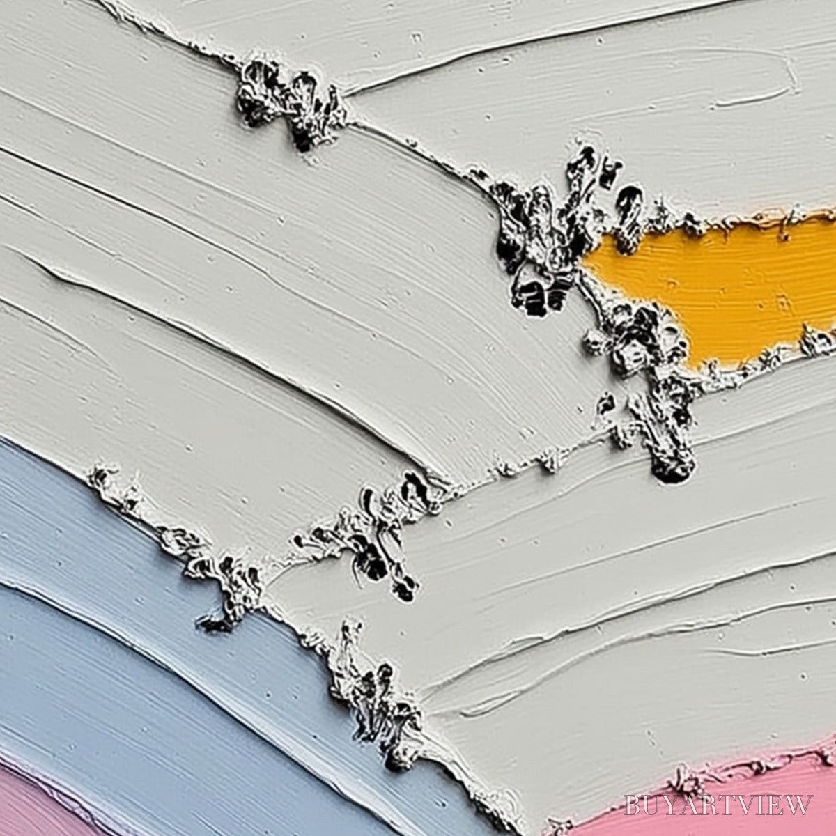 ARTOVITAS Moments of Color Abstract Oil Painting | Textured - image 5