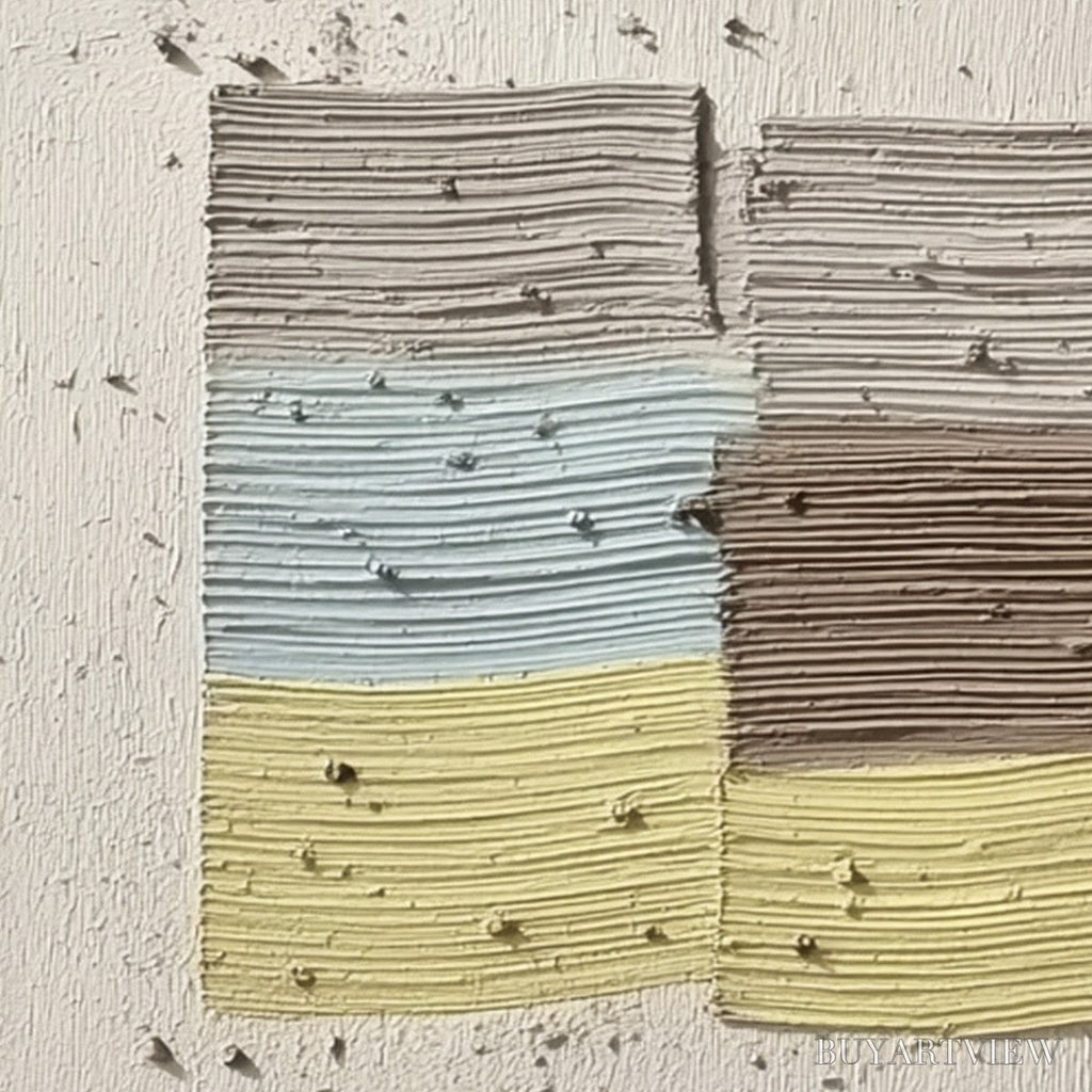ARTOVITAS Strata – Textured Wabi Sabi Abstract Painting in Earthy Hues - image 3