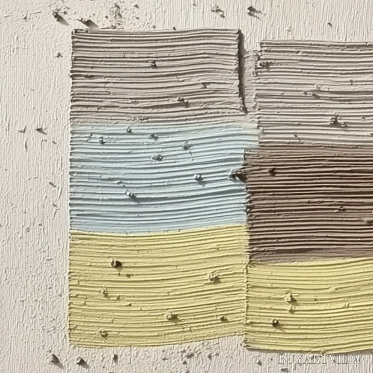 ARTOVITAS Strata – Textured Wabi Sabi Abstract Painting in Earthy Hues - image 3