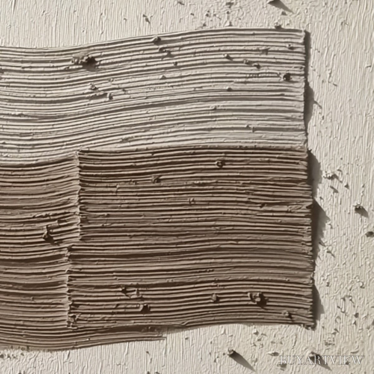 ARTOVITAS Strata – Textured Wabi Sabi Abstract Painting in Earthy Hues - image 5