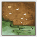 ARTOVITAS Sojourn – Earthy Wabi Sabi Abstract Landscape Painting - image 1