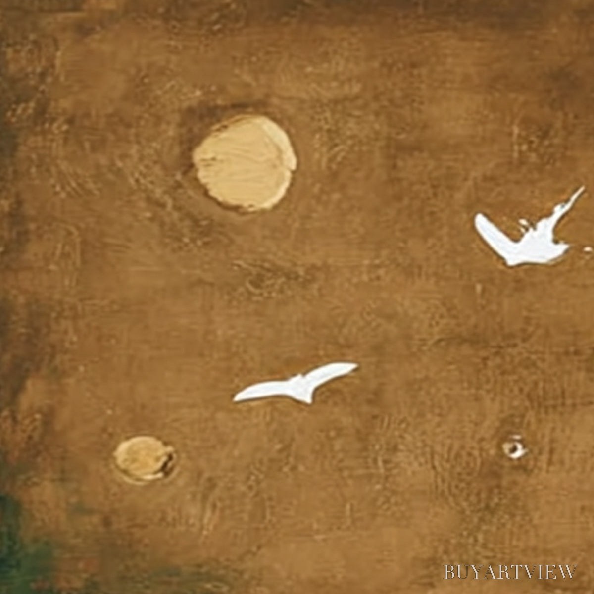 ARTOVITAS Sojourn – Earthy Wabi Sabi Abstract Landscape Painting - image 5