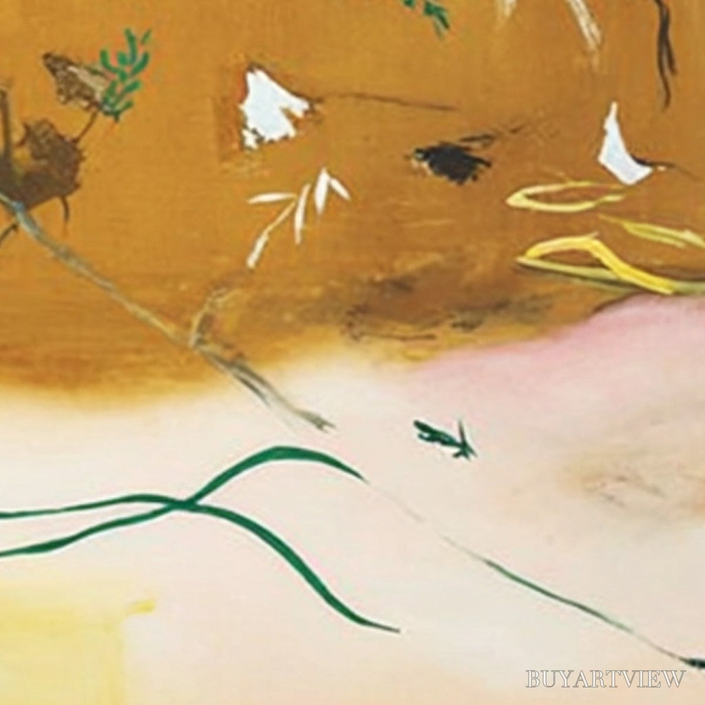 ARTOVITAS Autumn Whisper – Earthy Abstract Painting for Modern Wabi Sabi Decor - image 3