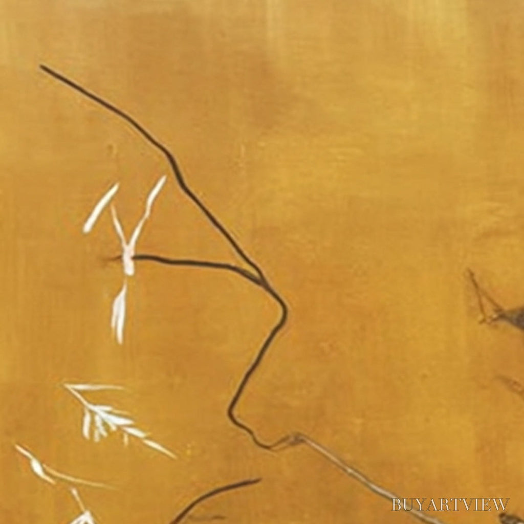 ARTOVITAS Autumn Whisper – Earthy Abstract Painting for Modern Wabi Sabi Decor - image 5
