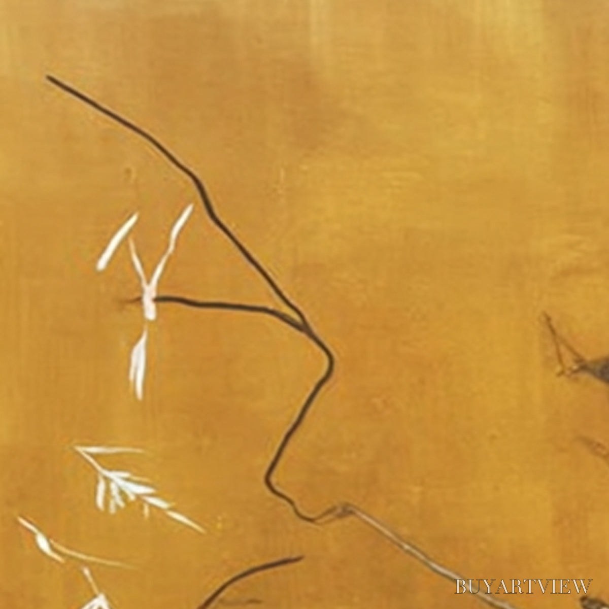 ARTOVITAS Autumn Whisper – Earthy Abstract Painting for Modern Wabi Sabi Decor - image 5