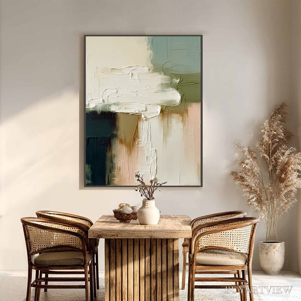 ARTOVITAS Strata – Textured Wabi Sabi Style Abstract Impasto Painting - image 2