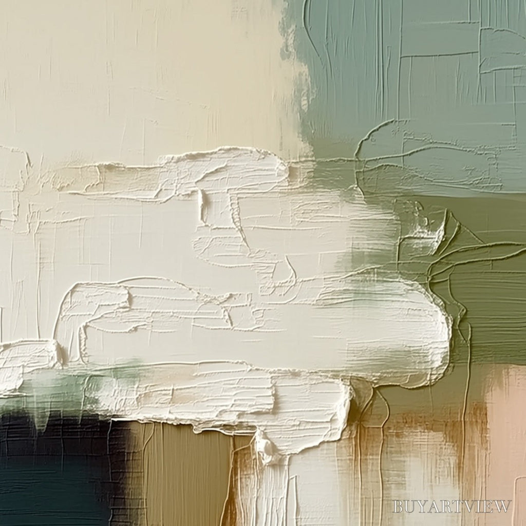 ARTOVITAS Strata – Textured Wabi Sabi Style Abstract Impasto Painting - image 3