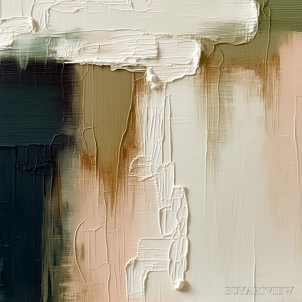 ARTOVITAS Strata – Textured Wabi Sabi Style Abstract Impasto Painting - image 5