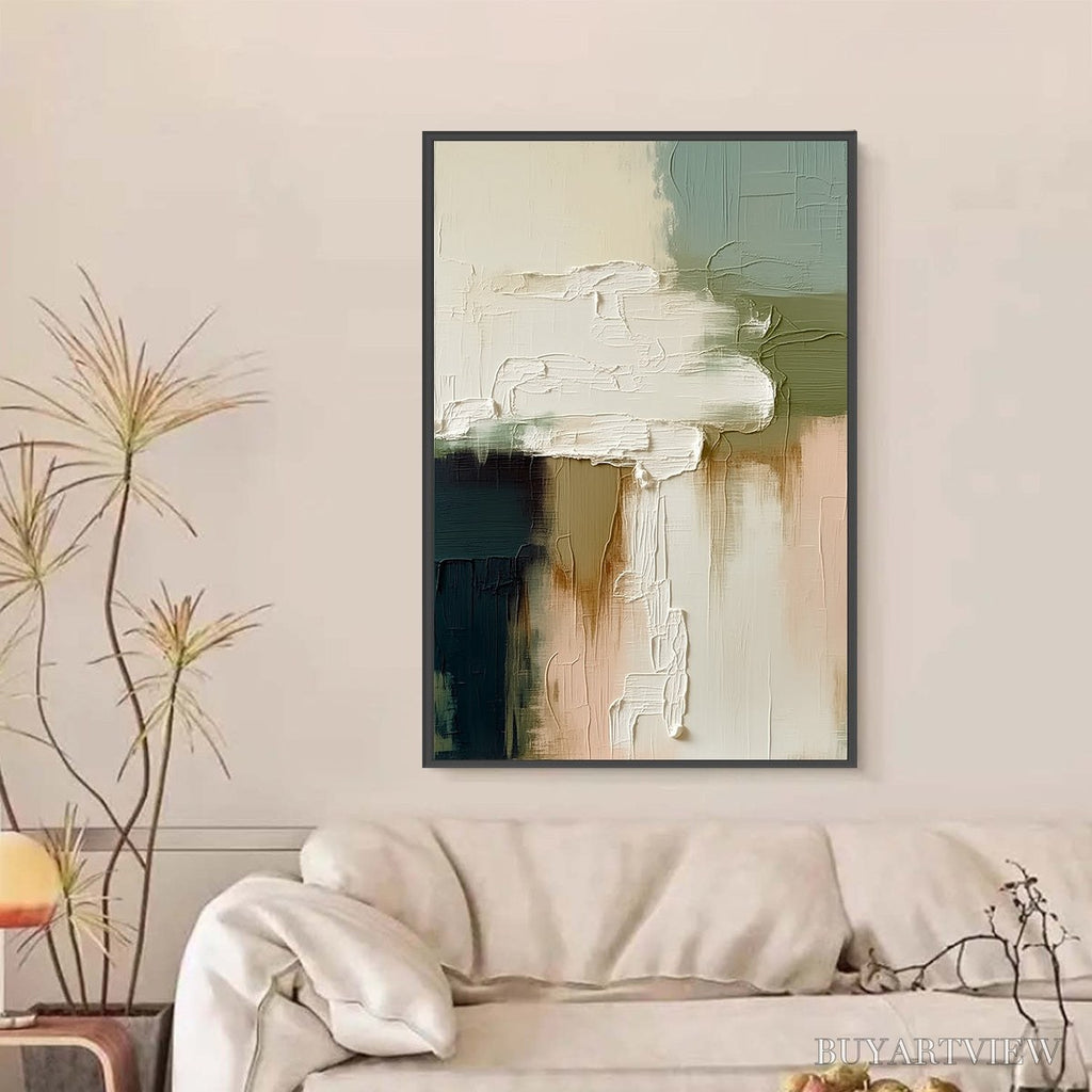 ARTOVITAS Strata – Textured Wabi Sabi Style Abstract Impasto Painting - image 6