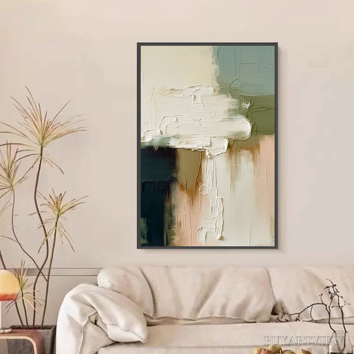 ARTOVITAS Strata – Textured Wabi Sabi Style Abstract Impasto Painting - image 6