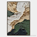 ARTOVITAS Terra Firma – Textured Wabi Sabi Abstract Landscape Painting - image 1