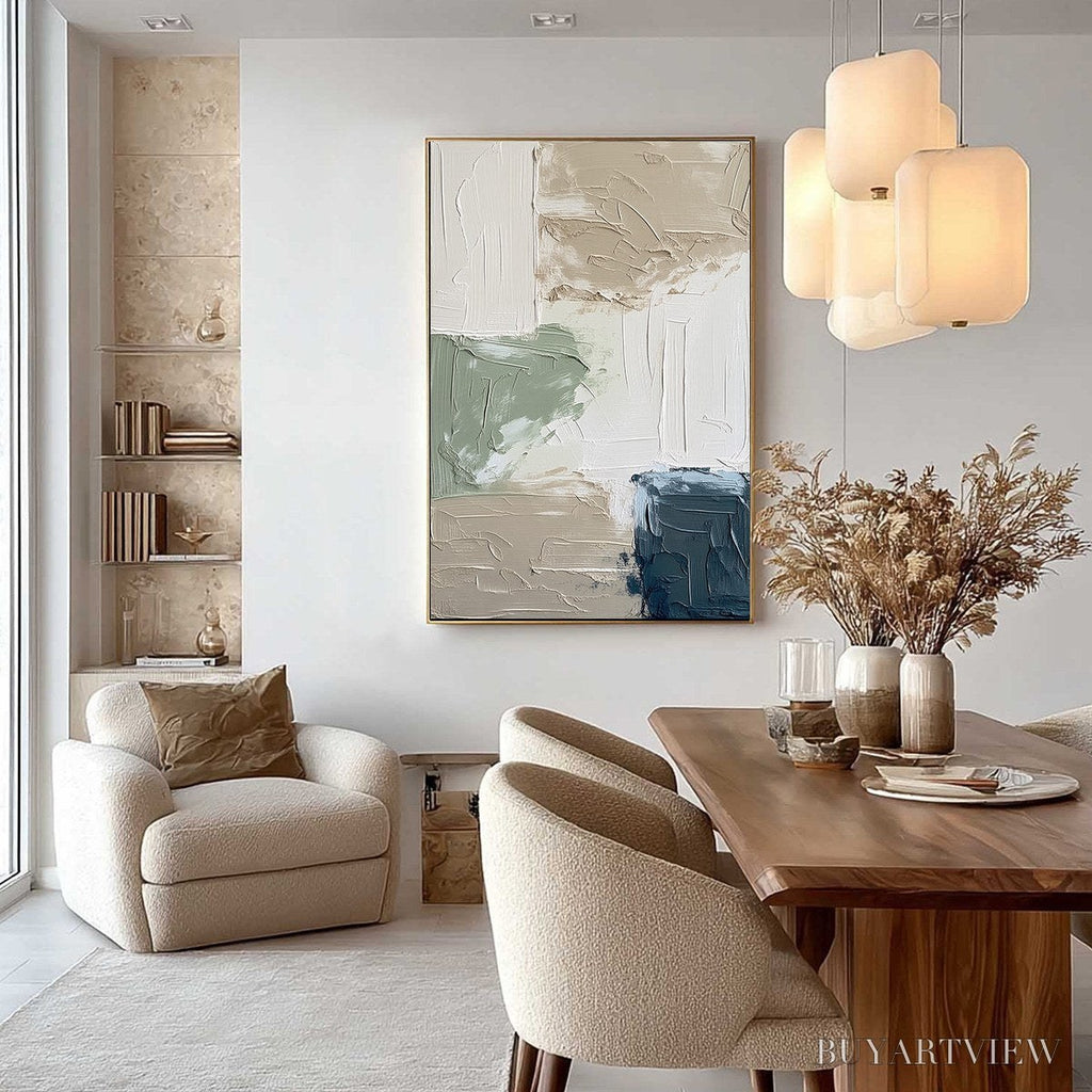 ARTOVITAS Urban Sanctuary – Textured Minimalist Abstract Painting - image 4