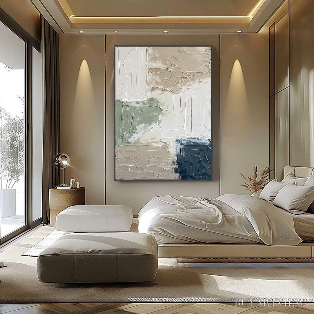 ARTOVITAS Urban Sanctuary – Textured Minimalist Abstract Painting - image 6