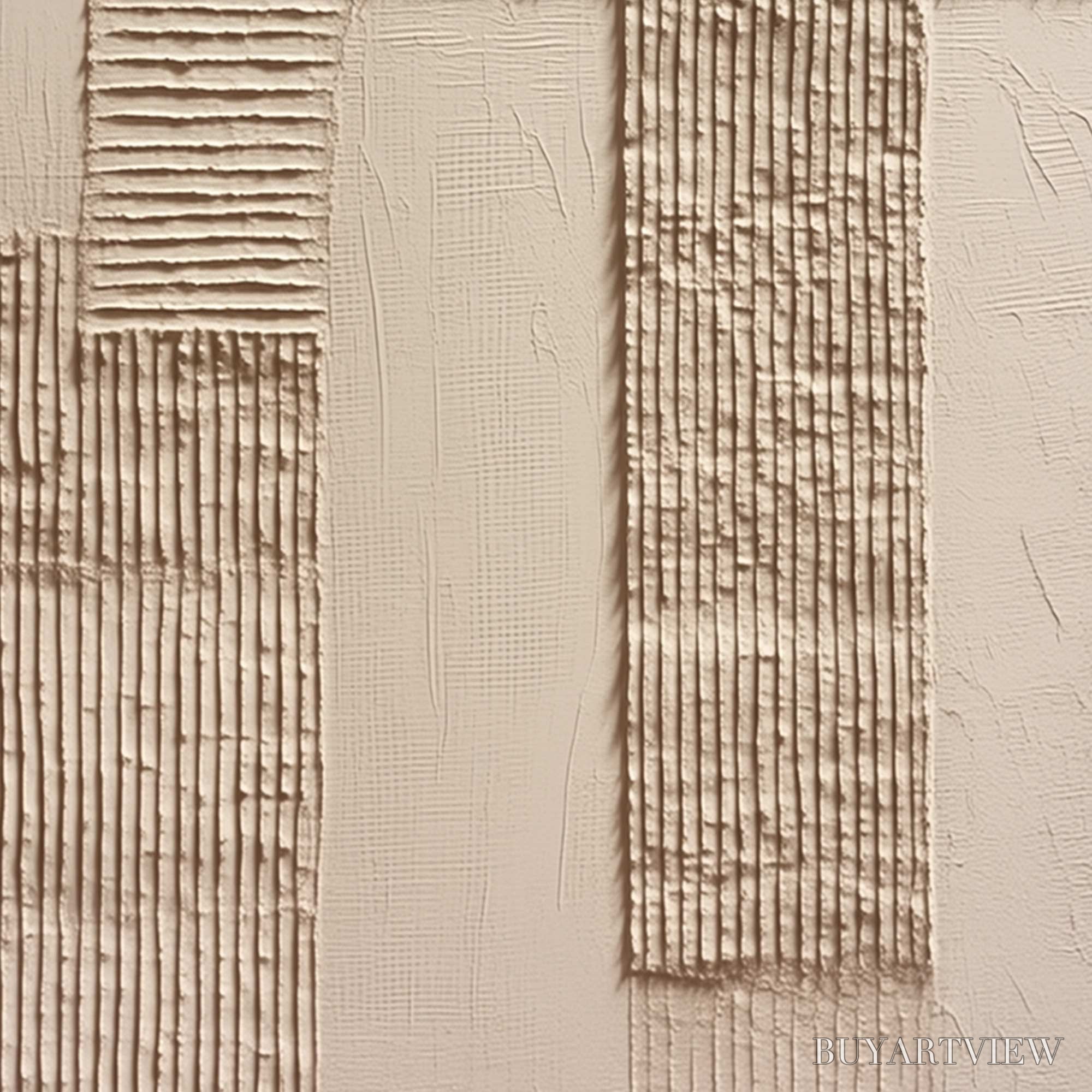 ARTOVITAS Terra Alba – Textured Wabi Sabi Minimalist Abstract Painting - image 5