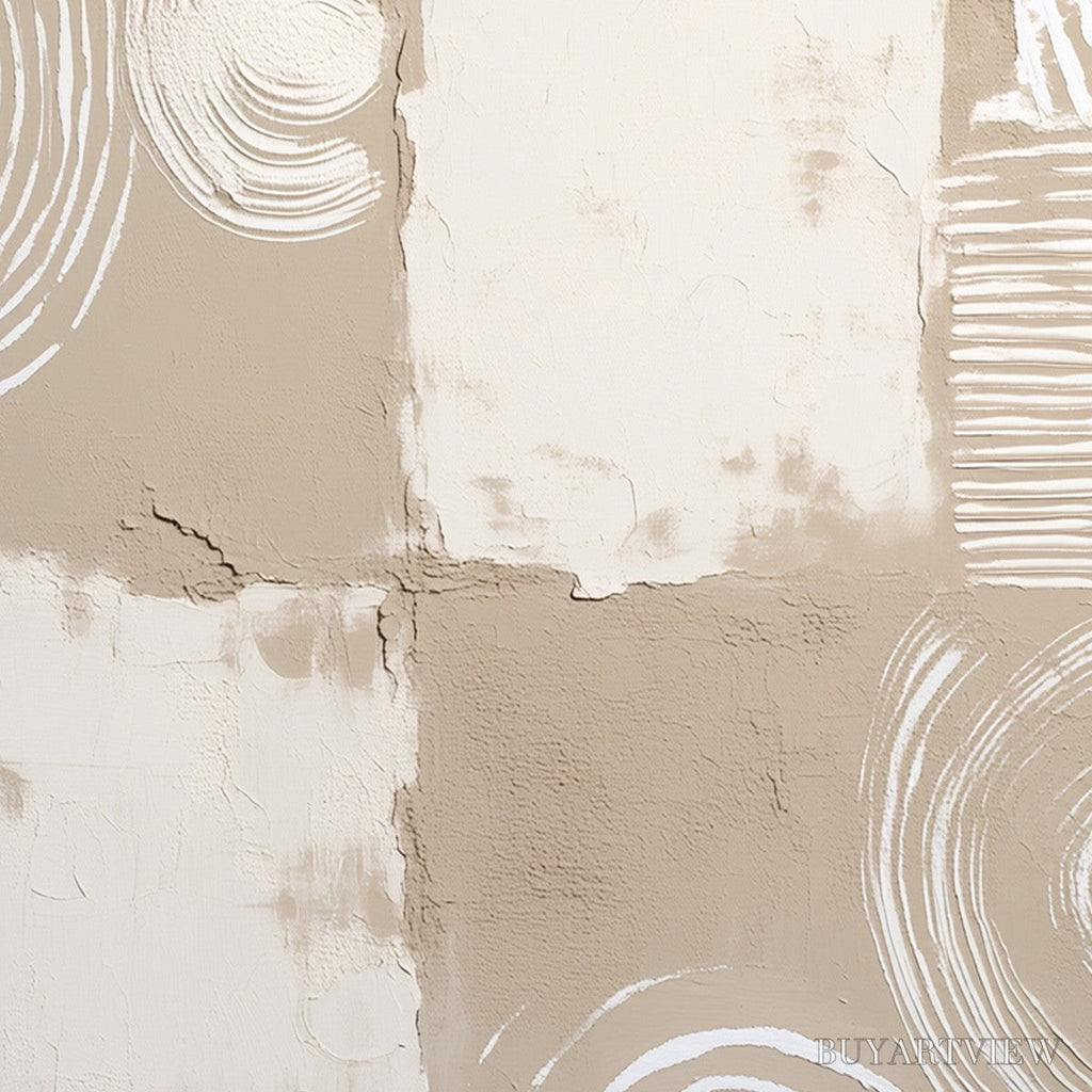 ARTOVITAS Terra Forma – Textured Minimalist Abstract Painting in Neutral Tones - image 5