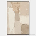 ARTOVITAS Urban Fossil – Large Vertical Textured Minimalist Abstract Painting - image 1