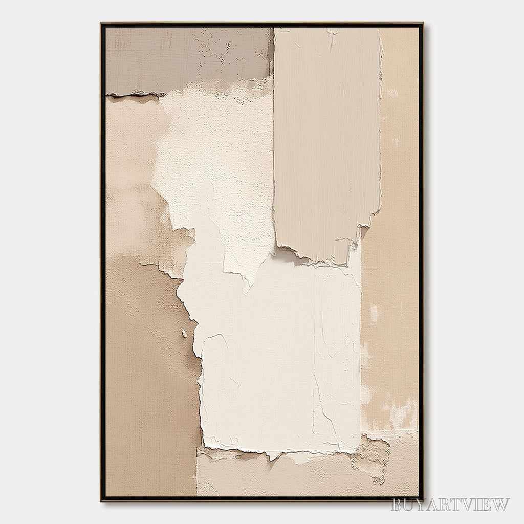 ARTOVITAS Strata – Textured Neutral Abstract Wabi Sabi - image 1