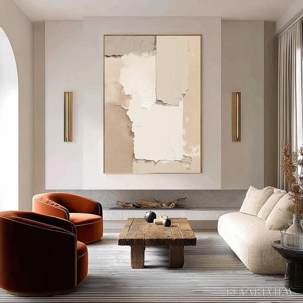 ARTOVITAS Strata – Textured Neutral Abstract Wabi Sabi - image 2
