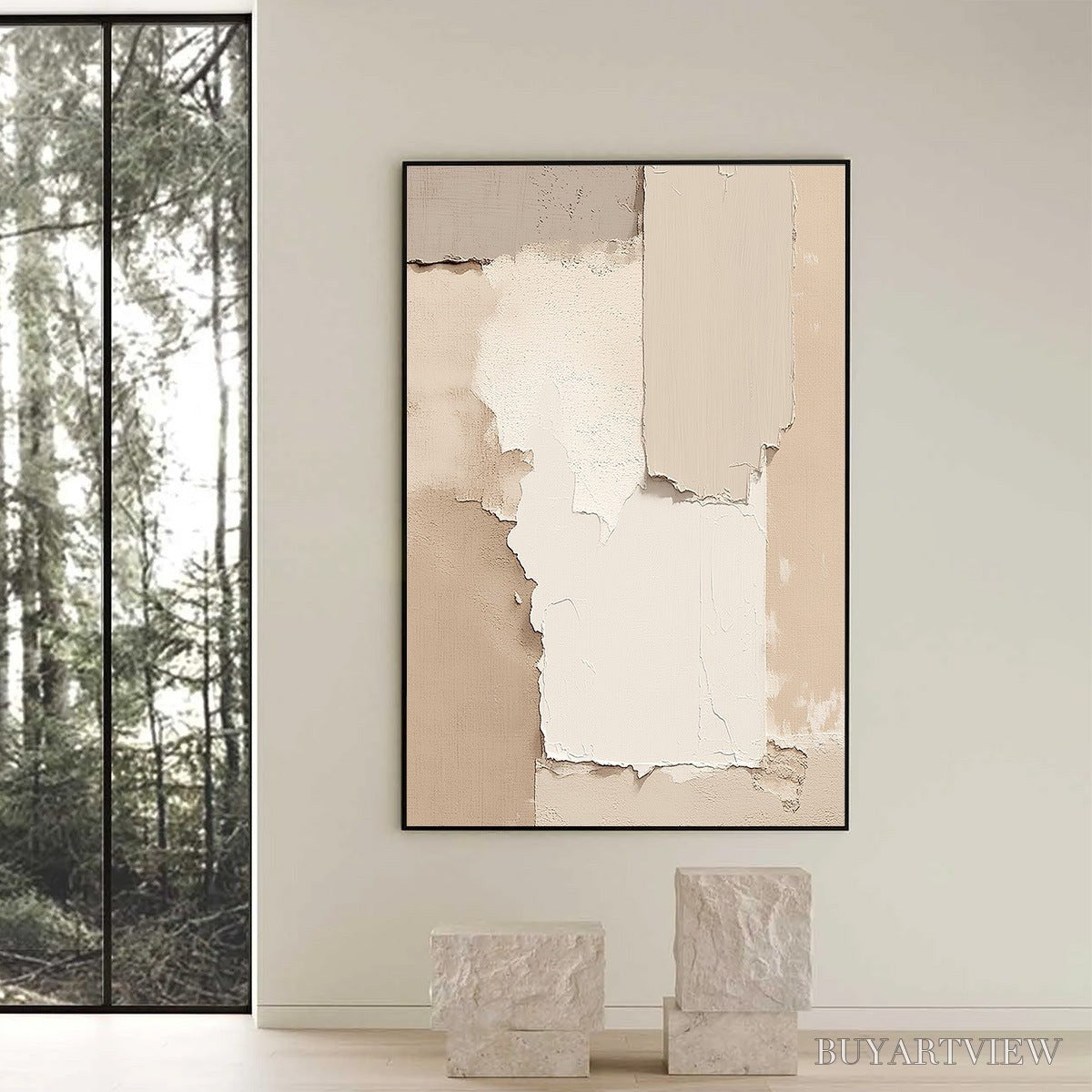 ARTOVITAS Strata – Textured Neutral Abstract Wabi Sabi - image 6