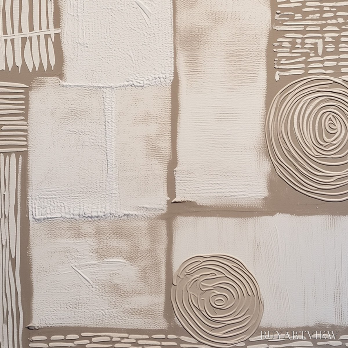 ARTOVITAS Terra Firma – Textured Wabi-Sabi Abstract Painting for Modern Interiors - image 5