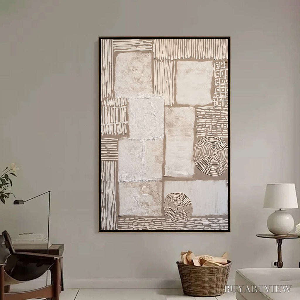 ARTOVITAS Terra Firma – Textured Wabi-Sabi Abstract Painting for Modern Interiors - image 6