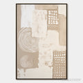 ARTOVITAS Zenith – Textured Wabi-Sabi Abstract Painting in Neutral Tones - image 1