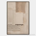 ARTOVITAS Terra Forma – Textured Wabi Sabi Abstract Beige - image 1