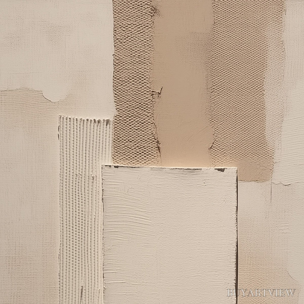 ARTOVITAS Terra Forma – Textured Wabi Sabi Abstract Beige - image 3