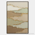 ARTOVITAS Strata – Textured Wabi Sabi Abstract Landscape Painting - image 1