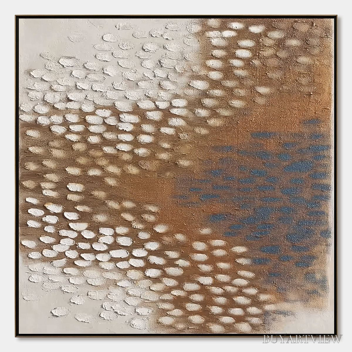 ARTOVITAS Terra Rhythm – Heavily Textured Wabi Sabi Abstract Painting - image 1
