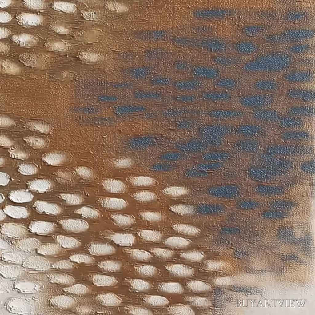 ARTOVITAS Terra Rhythm – Heavily Textured Wabi Sabi Abstract Painting - image 5